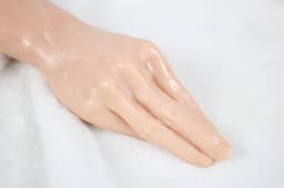 Beige realistische XXL Fisting dildo hand 38 cm — thumbnail 3