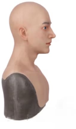 Realistisch Mannenmasker Siliconen – Full Head Gezichtsmasker – Cosplay & Halloween- Gezicht Man- — thumbnail 4