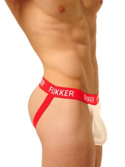 FUKKER Jockstrap – Rood/Wit – Maat L — thumbnail 3