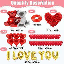 Romantische Decoratie Set - Huwelijksaanzoek Valentijn - Speciaal Moment Creëren - Compleet Pakket - 1000 Rozenblaadjes - Rood Goud — thumbnail 2