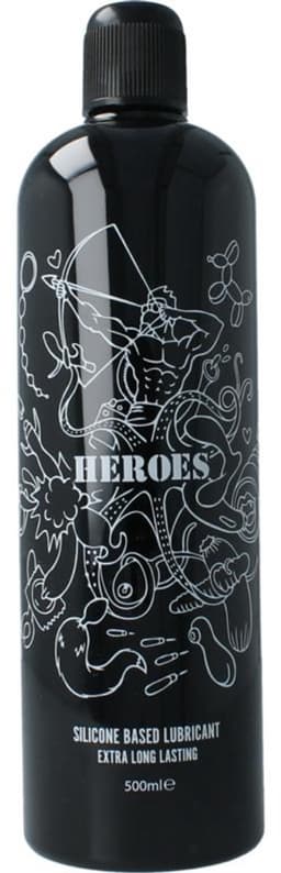 Heros Glijmiddel = HEROES Siliconen Glijmiddel - 500 ml — thumbnail 5