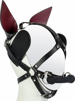 Banoch | Mask Horseplay - zwart  - pu Leer pony play bit gag masker — thumbnail 1