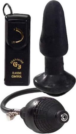 Seven Creations Buttplug - oppompbaar - Zwart — thumbnail 4