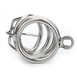 Birdy metalen kuisheidskooi 8 x 3,5 cm - Cockring Maat 45 MM - Metalen Penis Kooi - Metalen Chastity — thumbnail 2