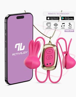 IY Tickly - Vibrerende Tepelklemmen met ketting - App Control - Roze — thumbnail 1