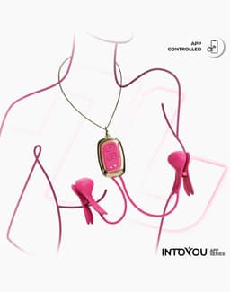IY Tickly - Vibrerende Tepelklemmen met ketting - App Control - Roze — thumbnail 3