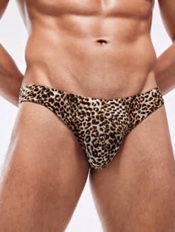 LekkerStout Sexy Luipaard Heren Slip - Zacht & Comfortabel - Perfect voor Dagelijks Gebruik ( XXL ) LS330 — thumbnail 2