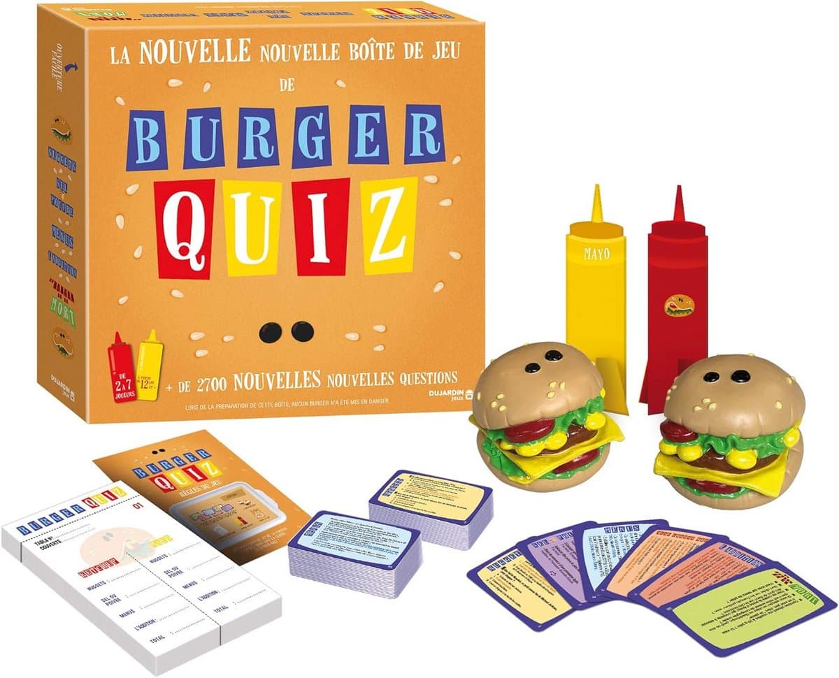 Sfeerspel voor Vrienden en Familie - Burger Quiz Spel — afbeelding 1