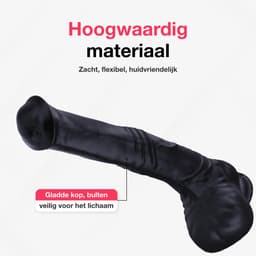 Jespro Fantasy dildo 30cm - Flexibel met zuignap - Monster - Cock - Extreme - BPA vrij — thumbnail 3