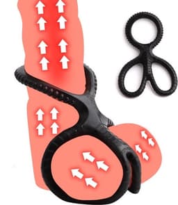 Homivae - Cockring met Ballenspreider – 2-in-1 Penisring & Scrotum Ring – Vertraagd Klaarkomen — thumbnail 3