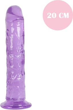 SINYX Dildo met Zuignap - 20 cm - Paarse Transparante Dildo - Dildo's - Sex Toys voor Vrouwen - Sex Toys voor Mannen - Dildo Mannen Anaal - Sextoys — thumbnail 1