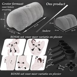 Assortix Premium Intimiteitskussen – Ergonomisch Design – Inclusief Accessoires & Pomp – Luxe Comfort & Ondersteuning — thumbnail 2