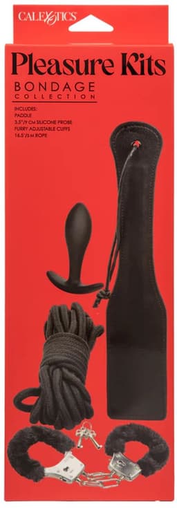 Sensationsdeluxe - BDSM Pleasure Kits - Bondage - Hand boeien - Spatel - Touw - Buttplug — thumbnail 2