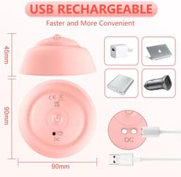 Ynkkvre - Borstmassageapparaat - Vrouwen - 10 Vibratiemodi - Nippelsauger en borstvergroting - 360° draaibare nippelvibrator — thumbnail 5