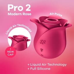 Satisfyer Pro 2 Modern Blossom | 6,5 cm | Liquid Air Technologie | Air Pulse Vibrator | 11 drukgolfprogramma's | Oplaadbare batterij | Waterdicht (IPX7) | Huidvriendelijke siliconen — thumbnail 4