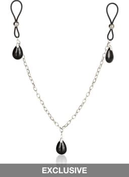 CalExotics - Nonpierce Nipple Chain Jewelry - Bondage / SM Nipple clamps Zwart — thumbnail 3