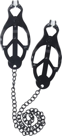 Banoch | Pinces de M. Noir | Clover Clamps - tepelklemmen zwart met ketting — thumbnail 5