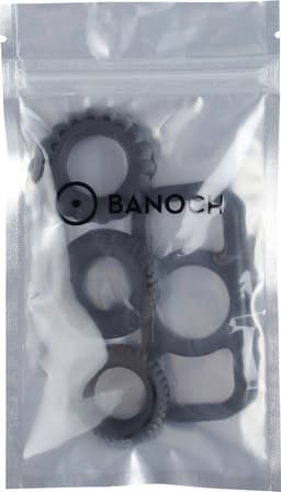 Banoch | Cockring set van zwart siliconen | 4 delig | penisring — thumbnail 3