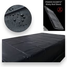 BR190 – Power Escorts Kinky Zwart Sex Laken – 160 x 227 cm — thumbnail 1