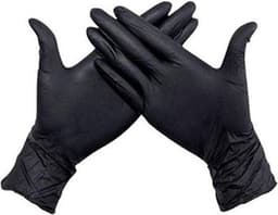 Nitril handsc. zwart pdrvrij XL - 100/ds — thumbnail 3