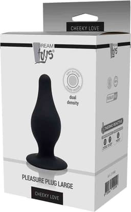 Dream Toys Buttplug Cheeky Love Dual Density Pleasure Plug L Black Zwart — thumbnail 3
