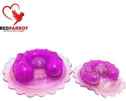 Set van 2 tepelvibrators - Tepel en borst - Cover - Zelfklevend