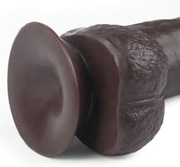 Lovetoy - Dildo Met Sliding Skin Technologie - 24 x 4.5 cm - Bruin — thumbnail 4