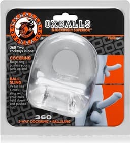 Oxballs - 360 - Cockring en Ball Sling - Transparant — thumbnail 3