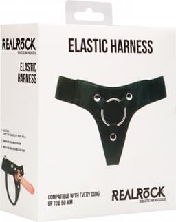 RealRock – Elastische Voorbind Harnas tot 5 cm voor een Harde Aanpak - Zwart — thumbnail 2