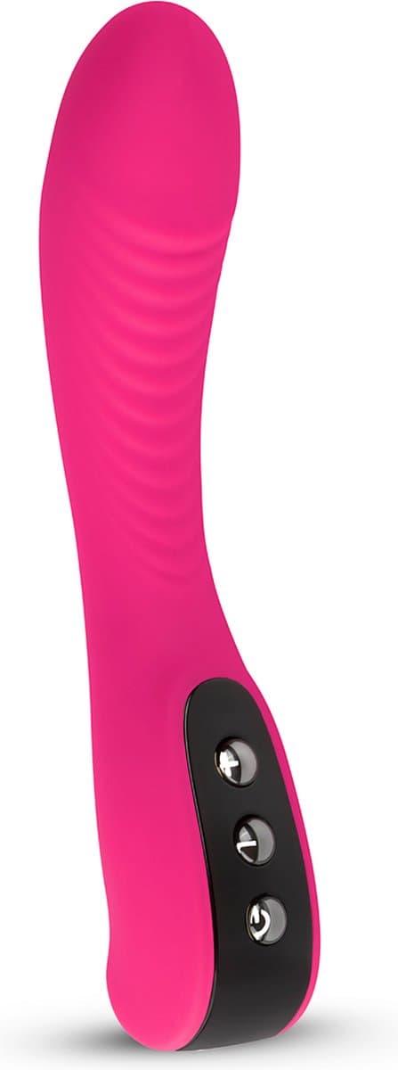 EasyToys - Classics Vibe - Geribbelde G-Spot Vibrator voor Vrouwen Maximum Pleasure - Oplaadbaar - Waterproof - Vibrators voor Vrouwen - Sex Toys voor Vrouwen - Vibrators - Roze — afbeelding 1