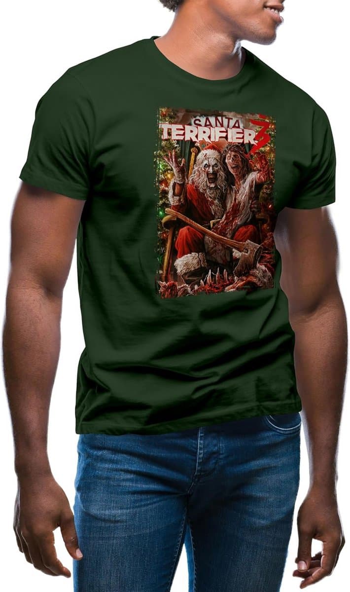 Eng T-shirt met Dames en Heren Horror Halloween Thema — afbeelding 1