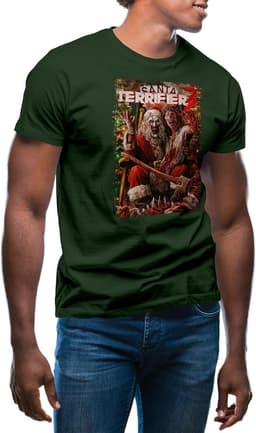 Eng T-shirt met Dames en Heren Horror Halloween Thema — thumbnail 1