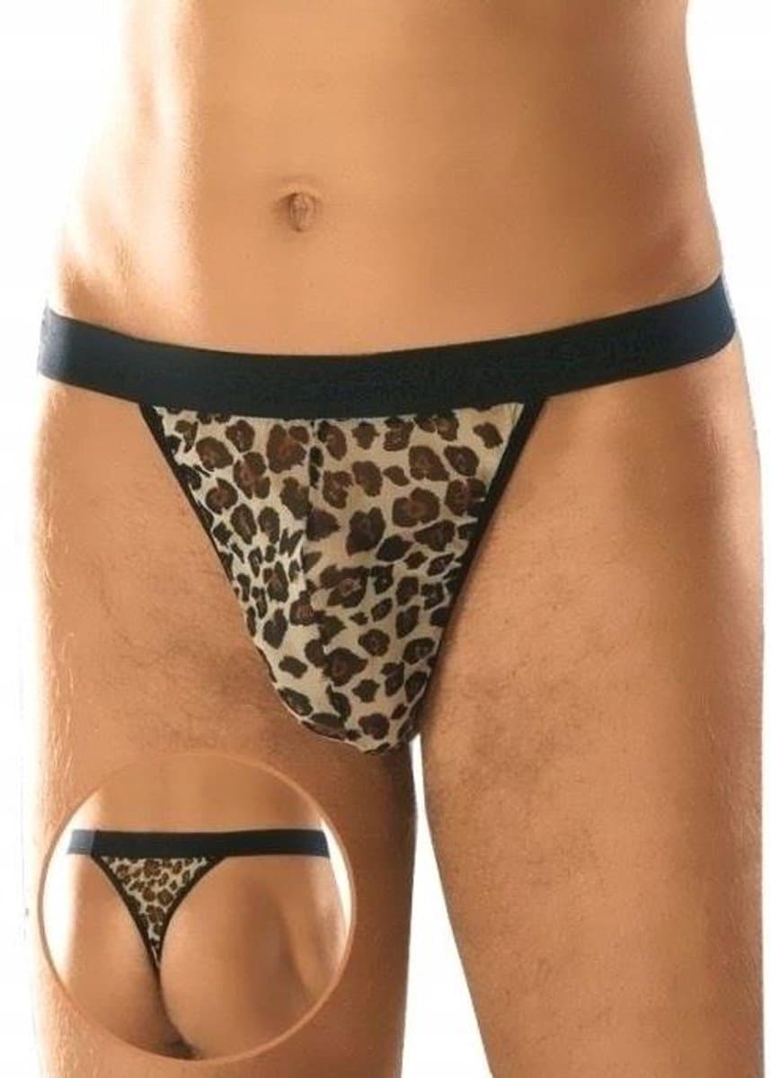 SoftLine Collection | Sexy transparente heren string panterprint | korting | sale S t/m L S t/m L — afbeelding 1