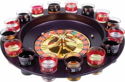 Shotjes Roulette Spel - Drinkspel met Draaiwiel en Glazen — thumbnail 1