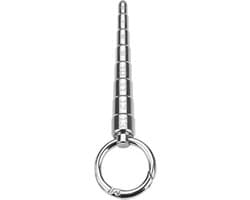 Stimulerende RVS Dilator penisplug - Van smal naar breed - Urethrale stimulatie - Met ring - Makkelijke inbreng - Multifunctioneel - Staaf - Penis plug