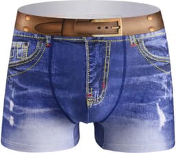 Leuke heren 'spijkerbroek' boxershort - Mannen onderbroek - Grappig ondergoed voor hem - Lingerie - Komisch - Cadeau — thumbnail 1