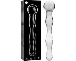 NEBULA SERIES BY IBIZA - MODEL 13 DILDO BOROSILICATE GLASS 18 X 3.5 CM CLEAR | GLAS DILDO | FANTASY DILDO | ANALE DILDO | SEX TOYS VOOR KOPPELS | SEX TOYS VOOR MANNEN | SEX TOYS VOOR VROUWEN
