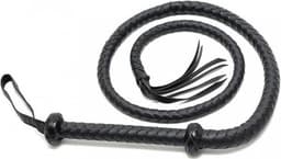 Rimba - Arabische Bullwhip - 150 cm - Zwart — thumbnail 1