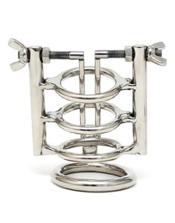 Rimba - Urinebuis Stretcher Met Cockring En Hangslot - RVS — thumbnail 4
