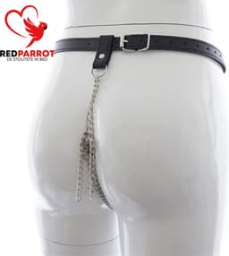 Erotische string - ketting en leder - Mannen en vrouwen - BDSM — thumbnail 2
