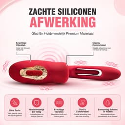 Sther Luxe Vibrator voor Vrouwen & Glijmiddel Set - Clitoris Stimulator met Likkende Tong en Bewegende Mond - 10 Likstanden & 10 Vibratiestanden - Inclusief 250ml Premium Glijmiddel - Waterdicht & Oplaadbaar — thumbnail 2