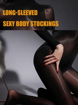 Dailygoods- Bodystocking met open kruis - Damespanty - Lange mouwen - Zijdezacht materiaal - Luxueus draagcomfort - Comfortabel gebruik — thumbnail 2