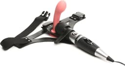 XR Brands - Thunder Strap Wand Dij Harnas - Zwart — thumbnail 5