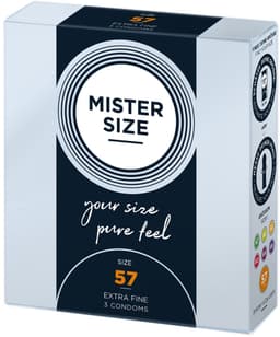 MISTER SIZE 57 Ultra Dunnen L condooms (3 pack) — thumbnail 1