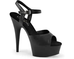 EU 38 = US 8 | DELIGHT-609 | 6 Heel, 1 3/4 PF Ankle Strap Sandal