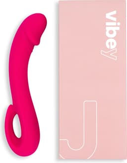 Vibey® - Gebogen Vibrator - Vibrators voor Vrouwen Realistisch - Intense Clitoris & G-spot Stimulator - Sex toys voor Vrouwen - Dildo - Vibrators voor Koppels - Cadeau voor haar - Fluisterstil & Discreet - Joy - Roze — thumbnail 1