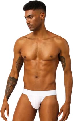 LekkerStout 3-Pack Jockstraps - Wit/Taupe/Zwart - Sexy Herenondergoed | L | ( LS184 ) — thumbnail 3