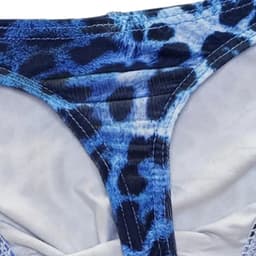 LekkerStout Heren Luipaard String - Blauw/Zwart - Sexy Herenondergoed | L | ( LS189 ) — thumbnail 3