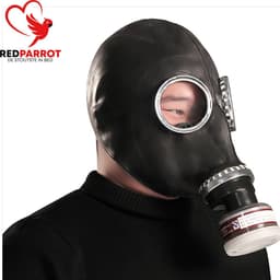 Gasmasker inclusief filter - BDSM - Bondage - Erotisch masker - Elastisch - Rubber - Sex - Rollenspel - Onderwerping — thumbnail 2