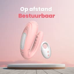 PureVibe® TouchMe Remote Vibrator - Duo Koppel Vibrators voor Vrouwen - Fluisterstil & Discreet Stimulator - Clitoris & G-spot Stimulator - Seksspeeltjes - Erotiek Sex Toys voor koppels - Roze — thumbnail 4